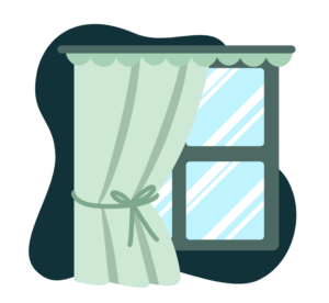 Raam in het buitenlicht