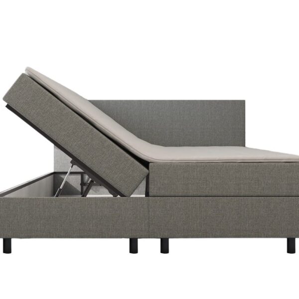 Mörgenn Opberg Boxspring Lichtgrijs 140x200