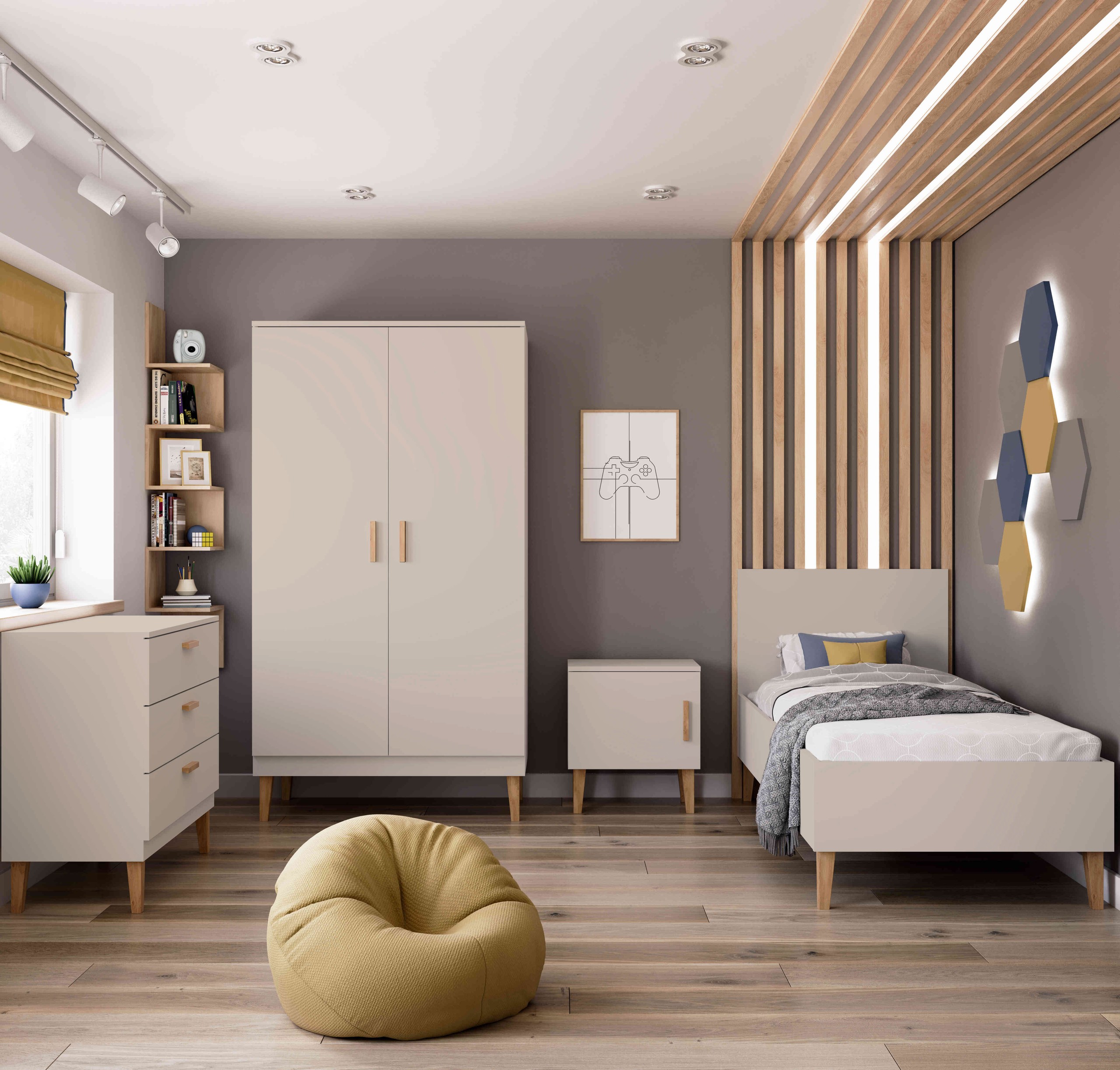 Peuterbed Kubi - Cashmere