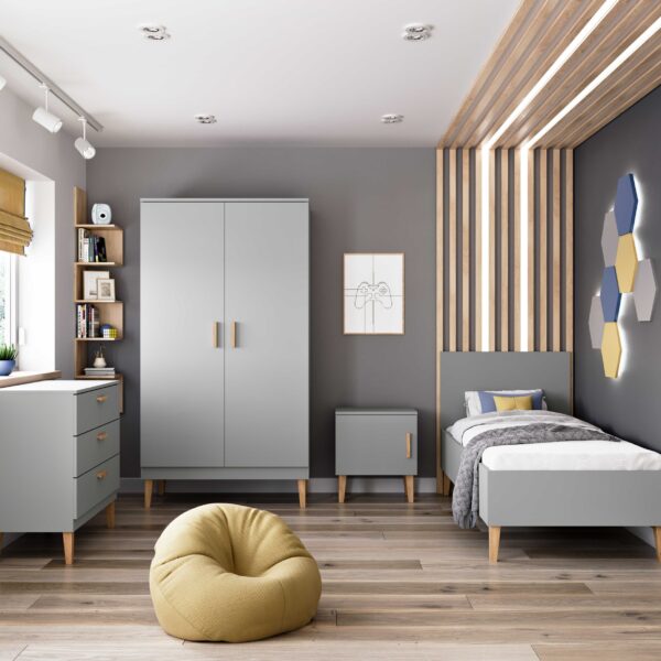 Peuterbed Kubi - Grijs