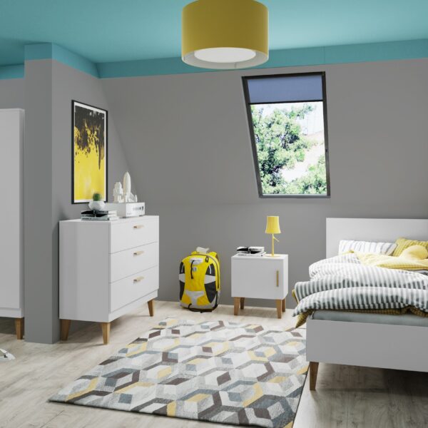 Nachtkastje Kubi - Wit